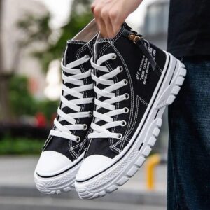 Home vulcanize canvas shoes high top sneakers